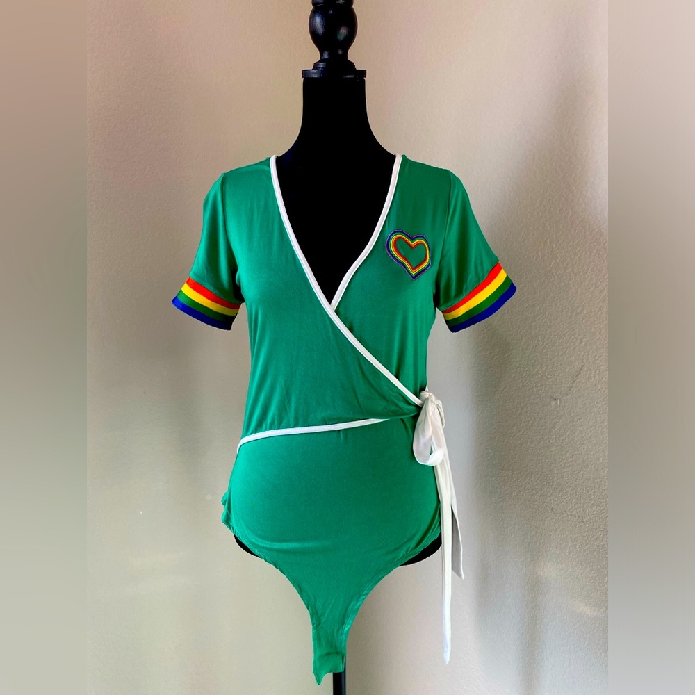 Unique vintage 70s bodysuit, size L 10/12